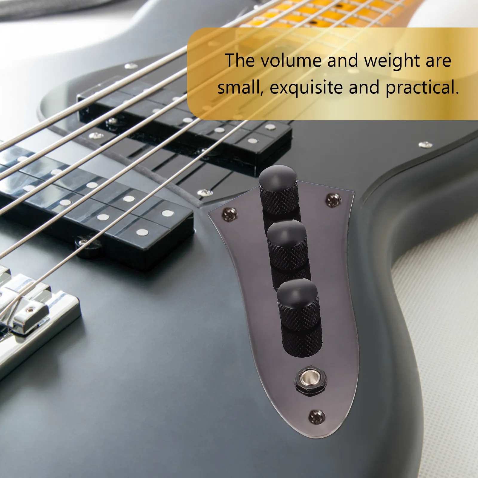 

Affordable Electric Bass Circuit Board Solid Metal Bass Control Plate Easy Install Compact Potentiometer Shifter for Guitar