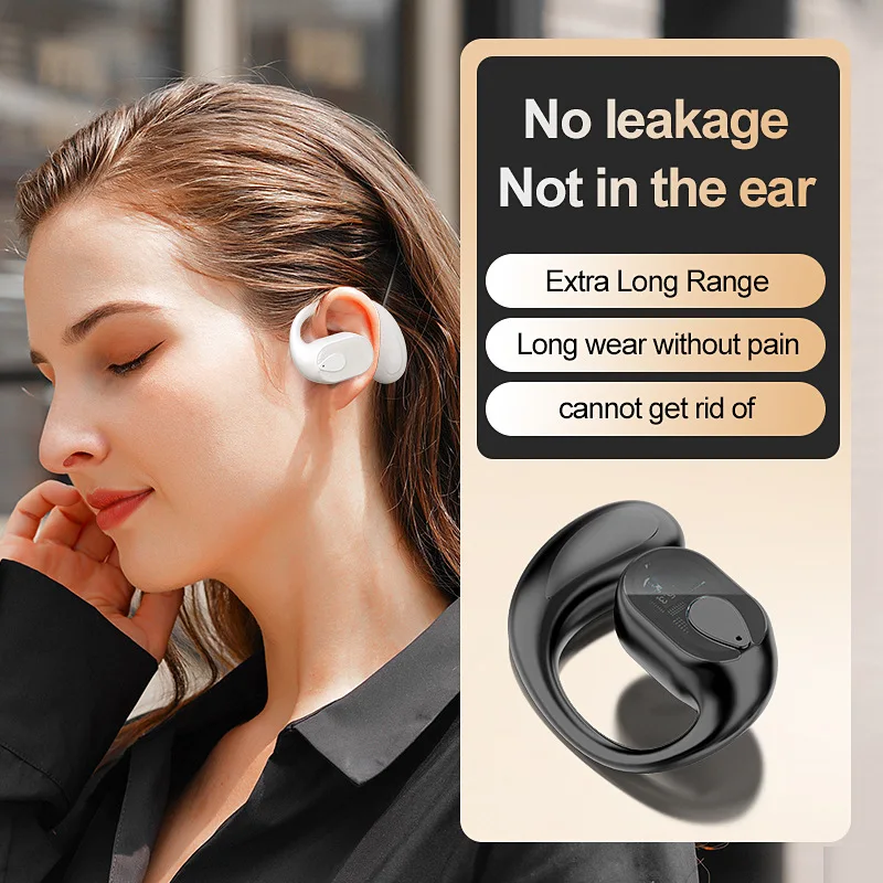 OWS hanging ear Bluetooth earphones, wireless high battery single ear open business model, can be worn for a long time without p