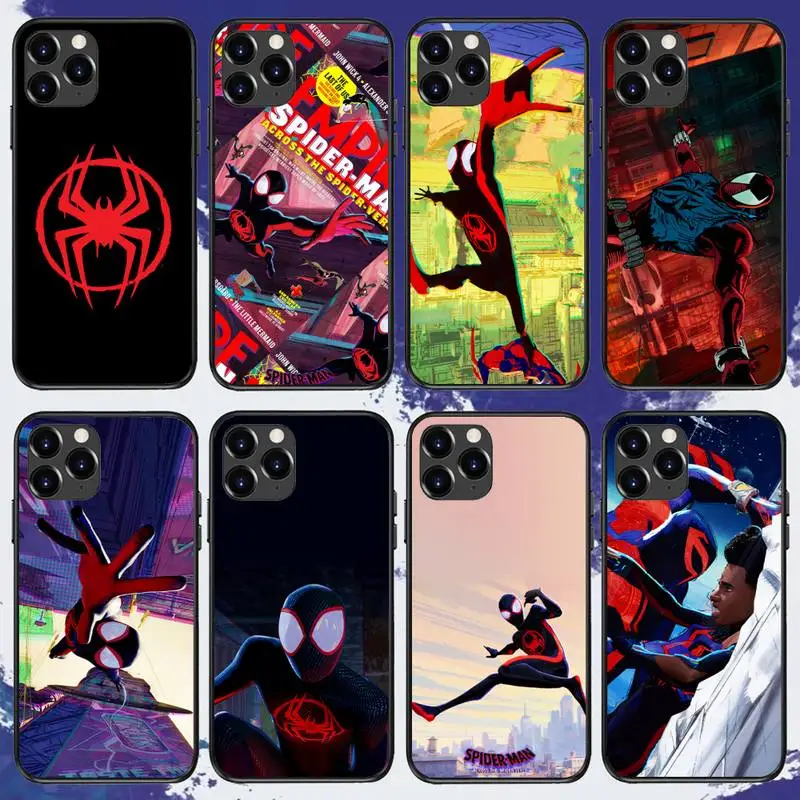 S-Spider-Man Across the Spider-Verse Phone Case For iPhone 11 12 13 Mini 13 14 Pro XS Max X 8 7 Plus SE XR Shell