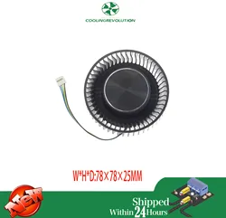 CF7525U12D DC12V 2.20A 4Pin Graphics Card Fan For ASUS TURBO RTX 3090 RTX 3080 RTX 3070 RTX 3070 Ti