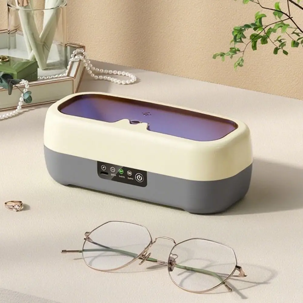 High Frequency Automatic Ultrasonic Cleaner 3 Modes High Capacity Eyeglass Cleaning Device 360 Degree Cleaning