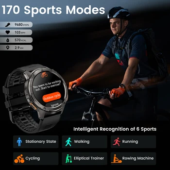 [Hot Selling] KOSPET TANK T3 Smart Watch For Men with Call and Text Digital Fitness Watches AMOLED AI Voice AOD BluetoothTracker 3