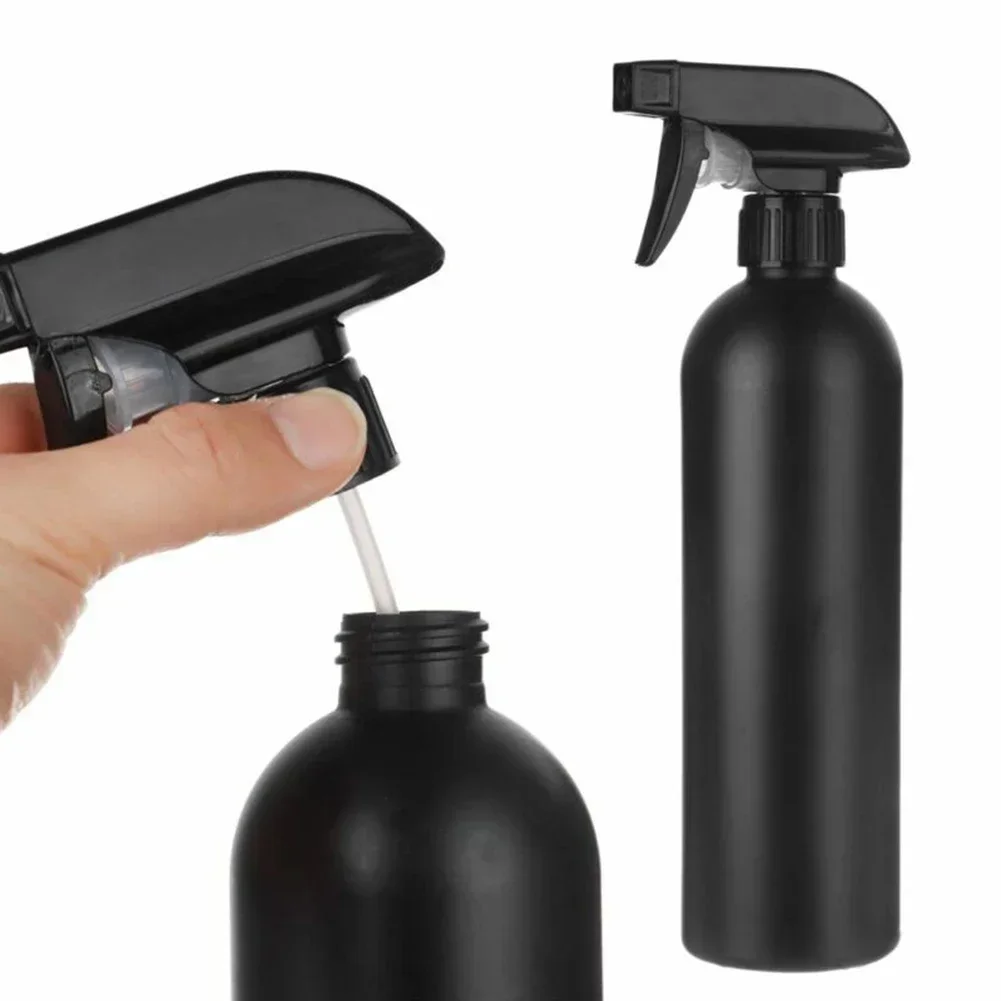 

Plastic Bottle Spray Bottle Hairdressing Multifunction PE Replacement Water Sprayer 1pcs 500ML Black Dispenser