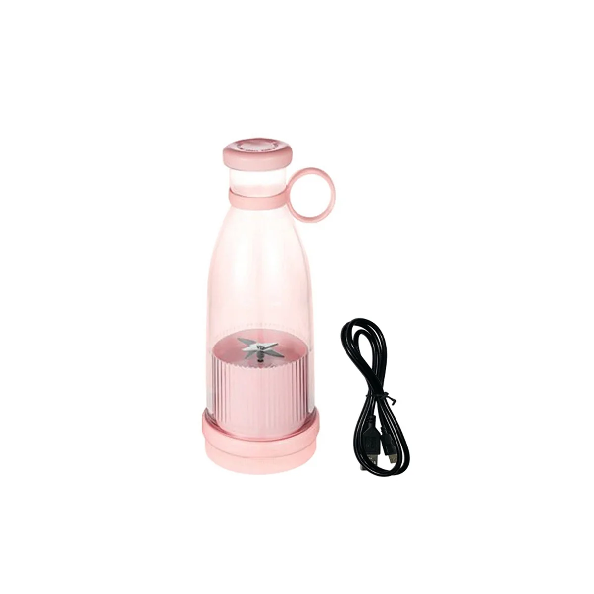 

Rechargeable Mixers Fruit Juicers USB Portable Juice Bottle Mini Fast Electric Blender Smoothie Ice Maker Pink