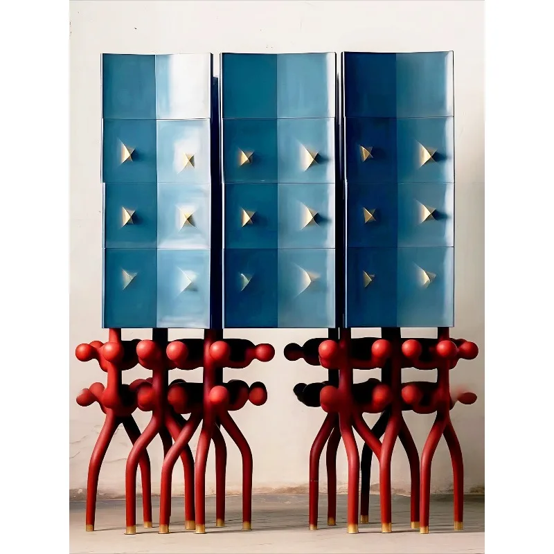 cabinet, bells and whistles design abstract decorative cabinet, studio framing, exhibition highlight wine cabinet