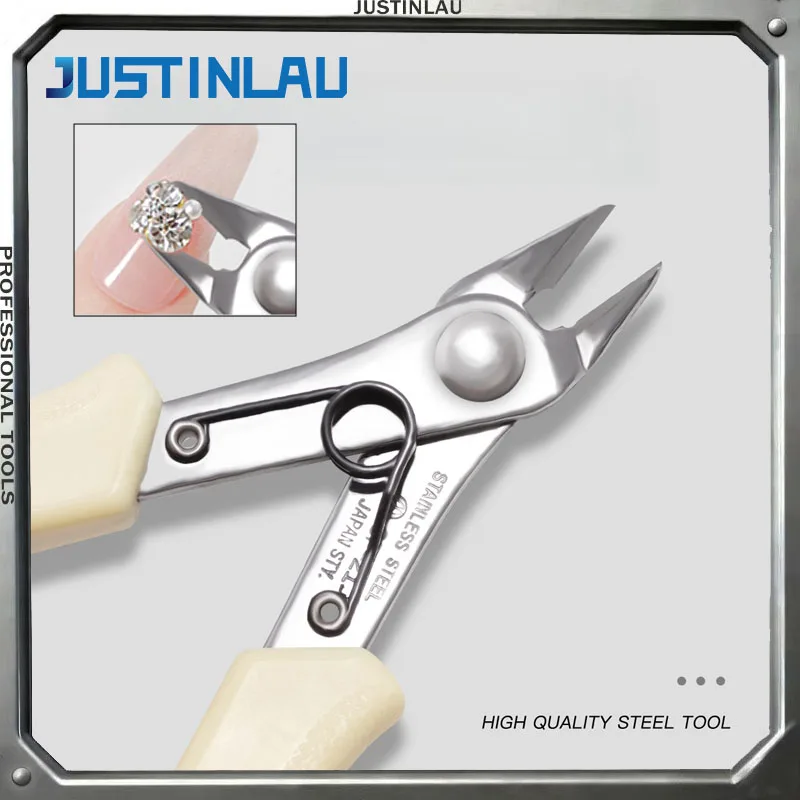 JUSTINLAU 1PC Nail Drill Removal Pliers Metal Scissors Diamond Removal Jewelry Powerful Pliers Scissors Nail Tools DIY Tools