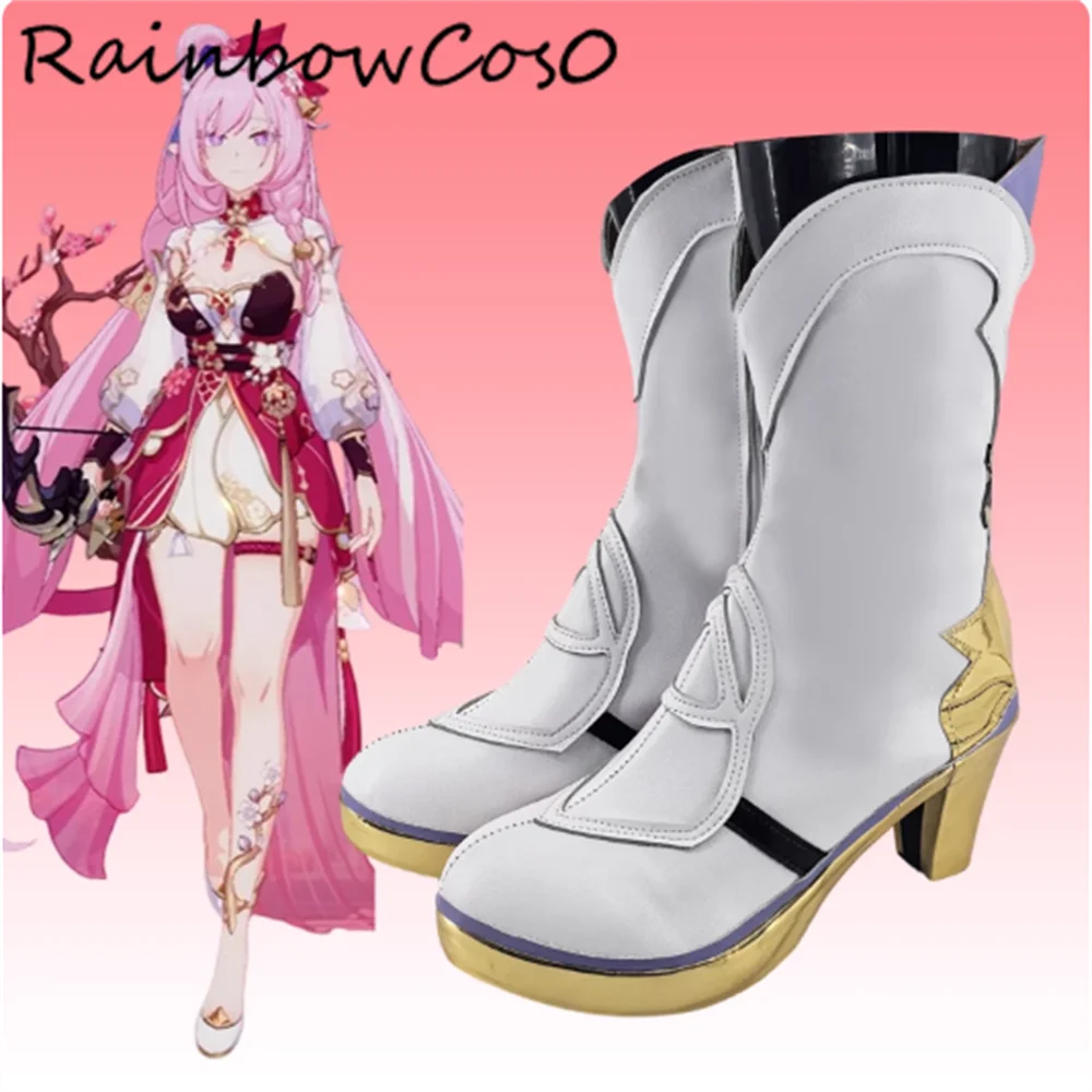 Elysia Honkai Impact Honkai: Star Rail Cosplay Shoes Boots Game Anime Party Halloween RainbowCos0 W5401