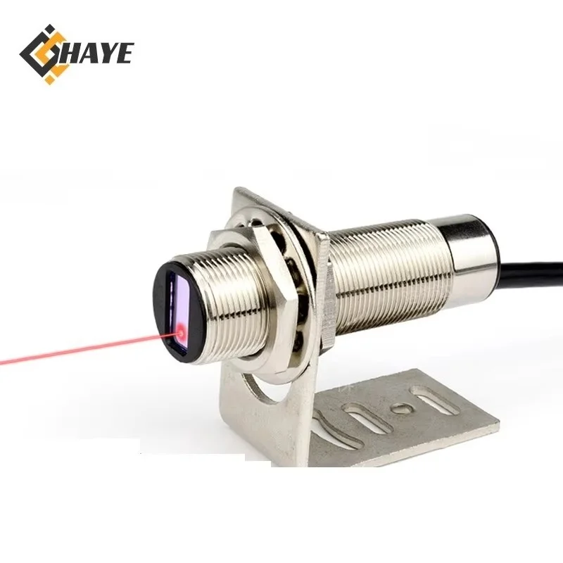 

M18 Visible Infrared Laser Diffuse Reflection Photoelectric Optoelectric Sensor Switch NPN PNP NO NC 300mm 500mm with CE