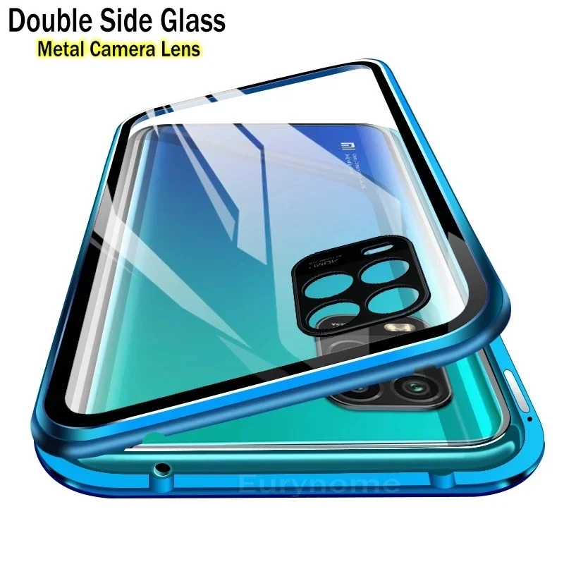 Custodia in vetro bifacciale magnetica in metallo con protezione completa per XIAOMI MI 11 Pro 11 Ultra 11i 11X Pro Custodie con protezione per lenti