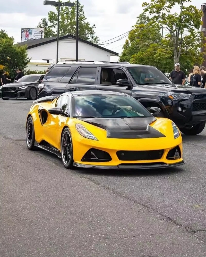 For Lotus Emira Dry Carbon Fiber Body Kit Emira Vors Front Lip Diffuser Spoiler Hood Emira Bumper Fender