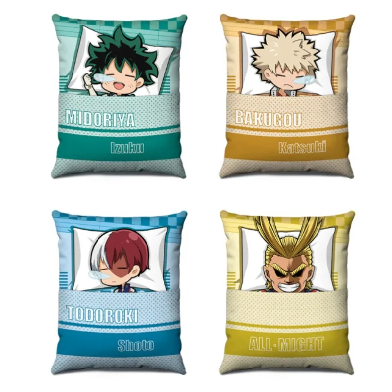 My Hero Academia Throw Pillow Anime Figure Midoriya Izuku Todoroki Shoto Bakugou Katsuki Deku Cosplay Plushes Sofa Cushion Decor