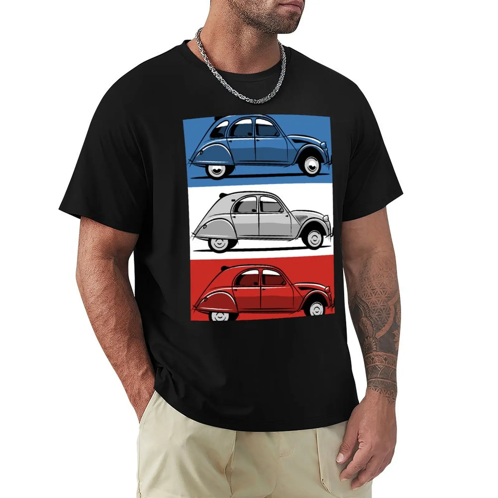 

Citron 2CV red, white and blue T-Shirt vintage clothes essential t shirt T-shirts man men t shirts high quality