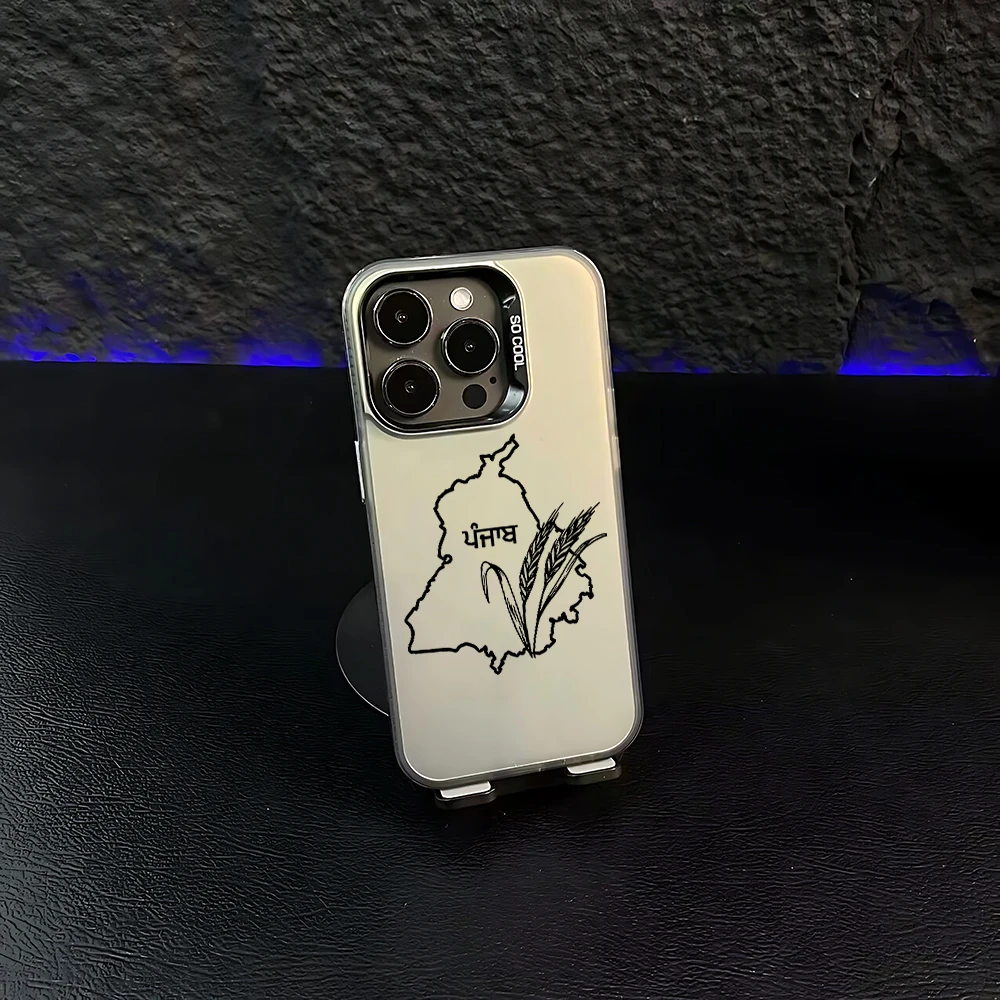 Map of Punjab Vibes Cultural Phone Case Infinix Hot Note Zero 50 40 30 30i 20s 12 11 Smart 10 9 8 7 6 5 Pro Plus 5G Back Cover