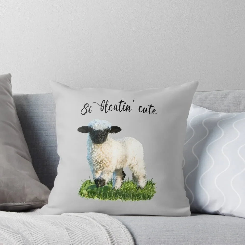 Valais Blacknose Lamb - So bleatin cute Throw Pillow Luxury Cushion Cover christmas supplies luxury decor pillow