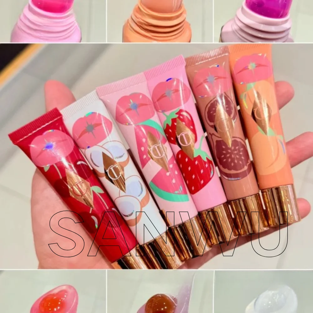 Charlotte/Tilbury Jelly Lipgloss Lippenbalsem Zachte Buis Spiegel Lip Glazuur Watermeloen Bessen Cherry Jelly Transparante Lipverzorging