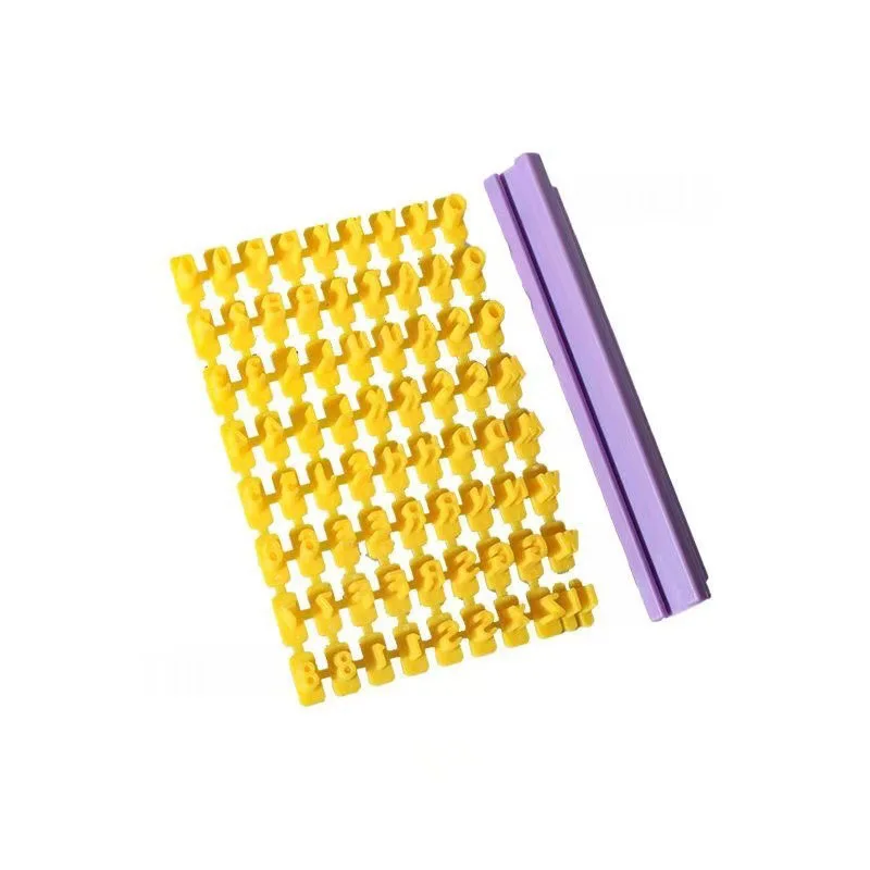 Presser Embosser Mold Sealing DIY Embossing Pottery Clay Solid Rod Tools Ceramic Art Alphabet Number Letter Polymer Clay Tool