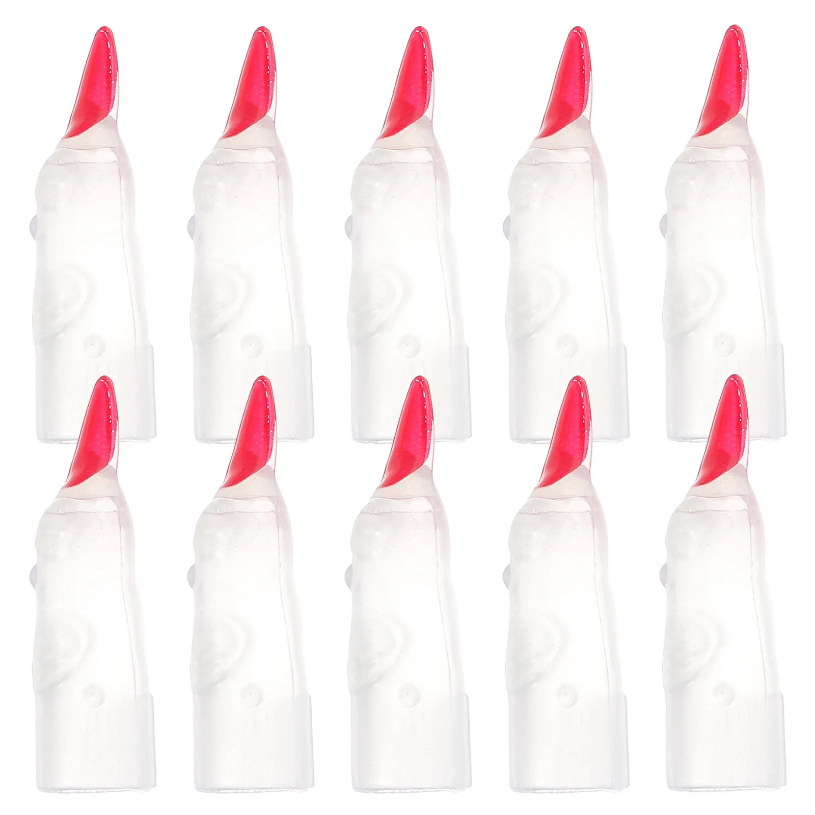 10Pcs Glow in Dark Witch Fingers Halloween Fake Nails Spooky Prank Cosplay Costume Props Glowing Witches Nails