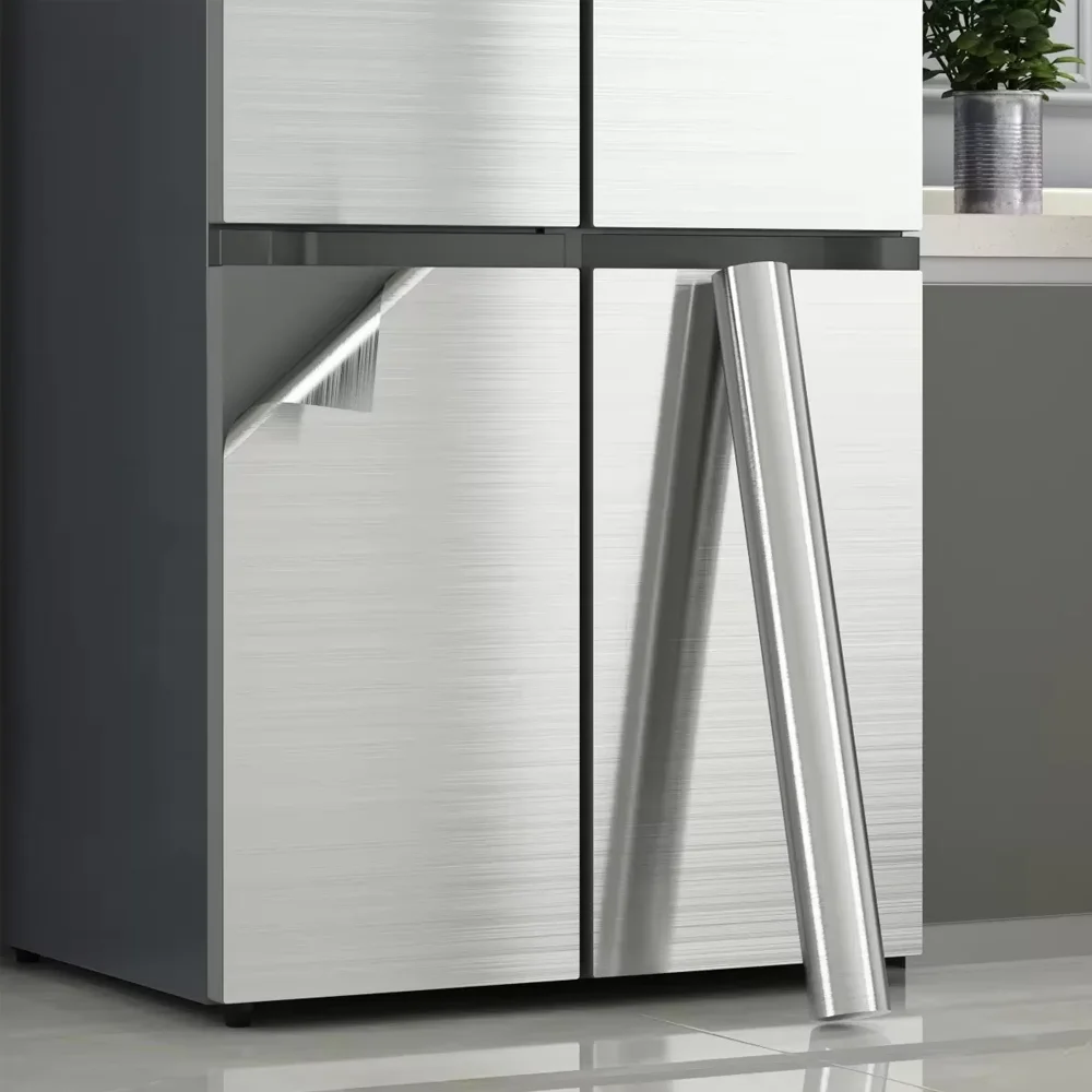 ورق جدران PVC مقاوم للماء قابل للإزالة من الفولاذ المقاوم للصدأ لأجهزة المطبخ وديكور المصعد