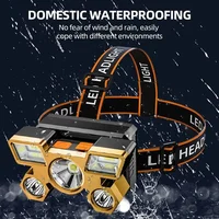 Powerful Rechargeable Head Flashlight for Fishing Led Headlamp Nitecore Camping Headlights Hunting Torch Hiking Front Lanterns 6