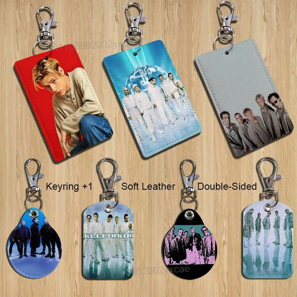 Nick Carter Boys BSB Backstreet Cartoon Movie Singer Game Anime Leather Card Holder Can Store Access Control ID Card Subway case