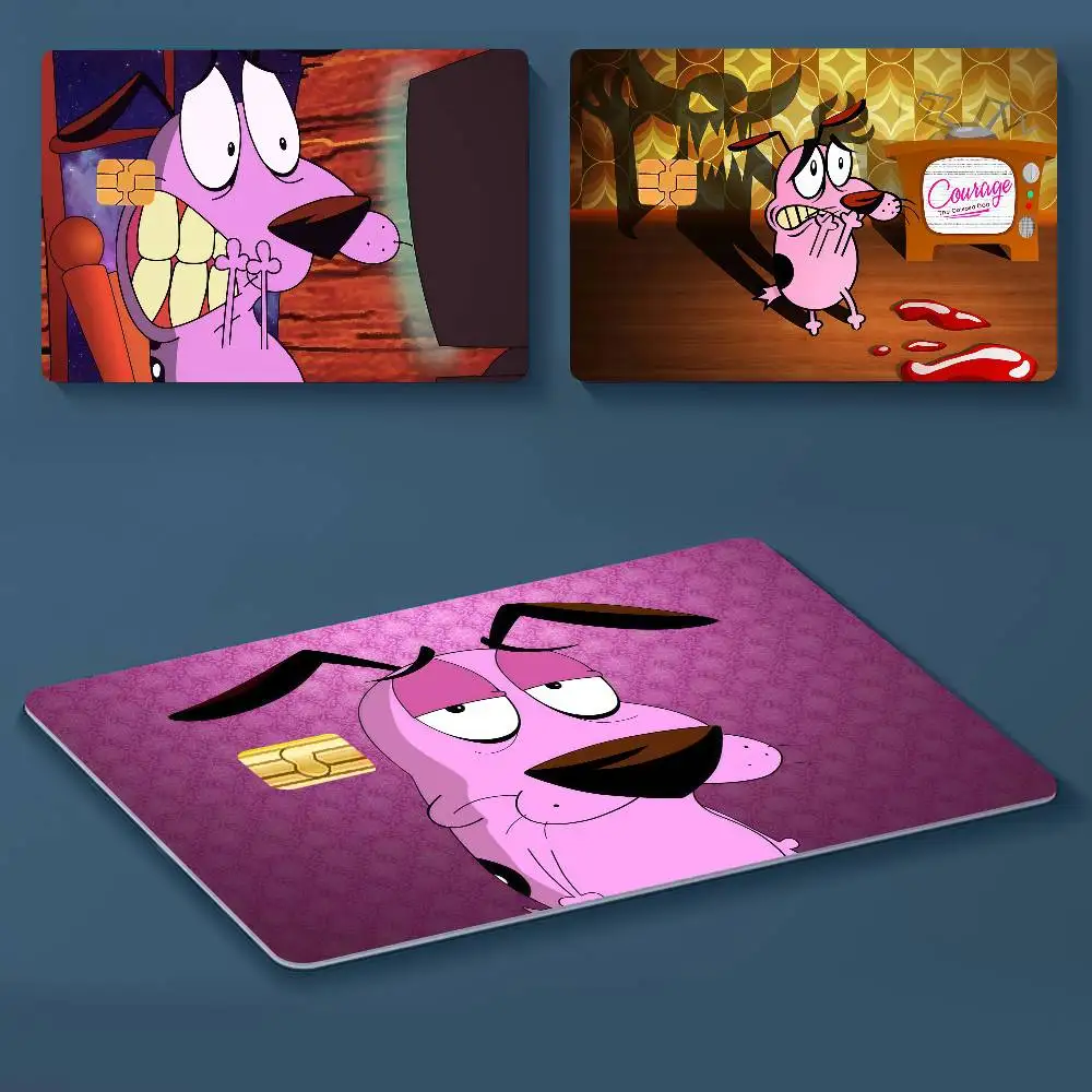 C-COURAGE The C-Cowardly D-Dog Animation Perfect Gift Ide merch  layout  Cover Credit Card Stickers  Distinctive design