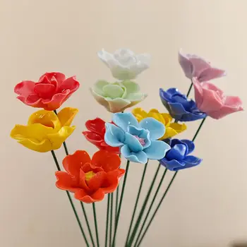 12 best sales Ceramic flowers - №4