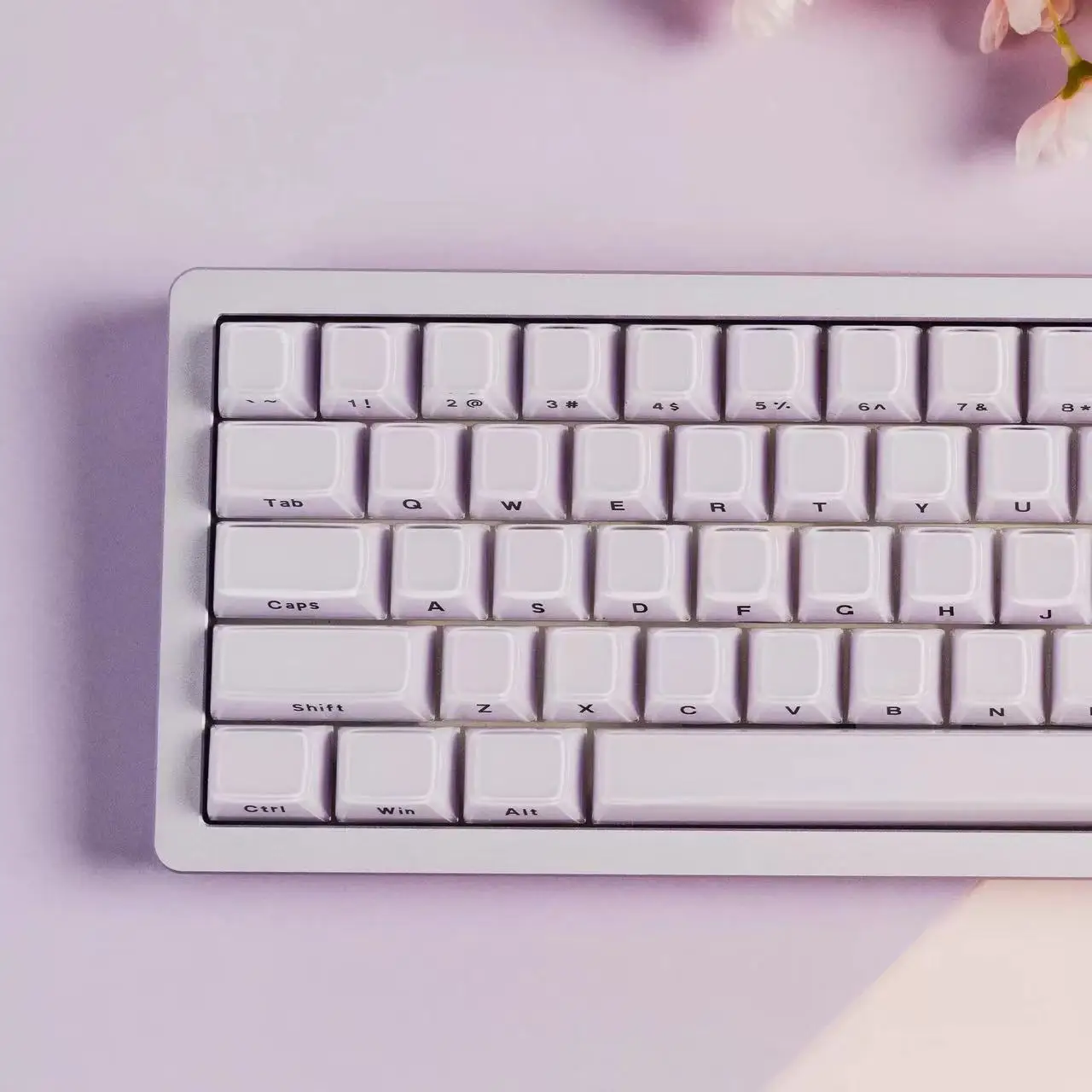 136 teclas branco jello cristal claro pc keycaps duplo tiro onda mágica lado-iluminado abs keycaps perfil asa para mx switches teclado