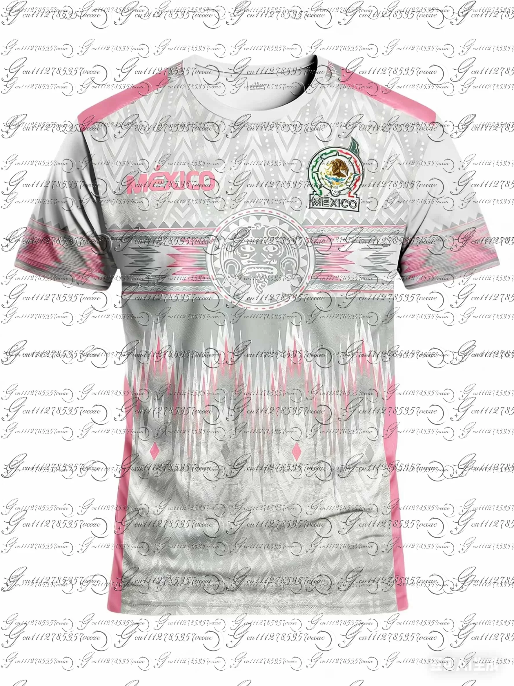 

2026 Mexico Football Jersey Men Women Clothes 3D Printed Sports Casual Outdoor Daily Training Quick-Drying Men's Tshirt Tops