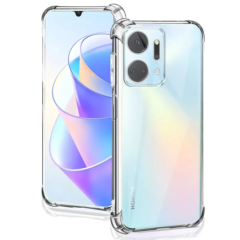 

For Huawei Honor X7A 5G case silicone soft shockproof transparent TPU back cover for honorx7a 2023 clear phone cases Funda Coque