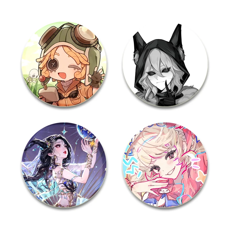 Game Anime Identity V Badg for Backpack Cothes Accessorie Anime Collection Pins Decoration Gifts  Handmade Cartoon Brooches