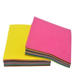 20 Pcs Mix Colors Non Woven Fabric 1 mm Thickness Felt Cloth Polyester Felts Diy Dolls Toys Crafts Decoration Flowers Materials