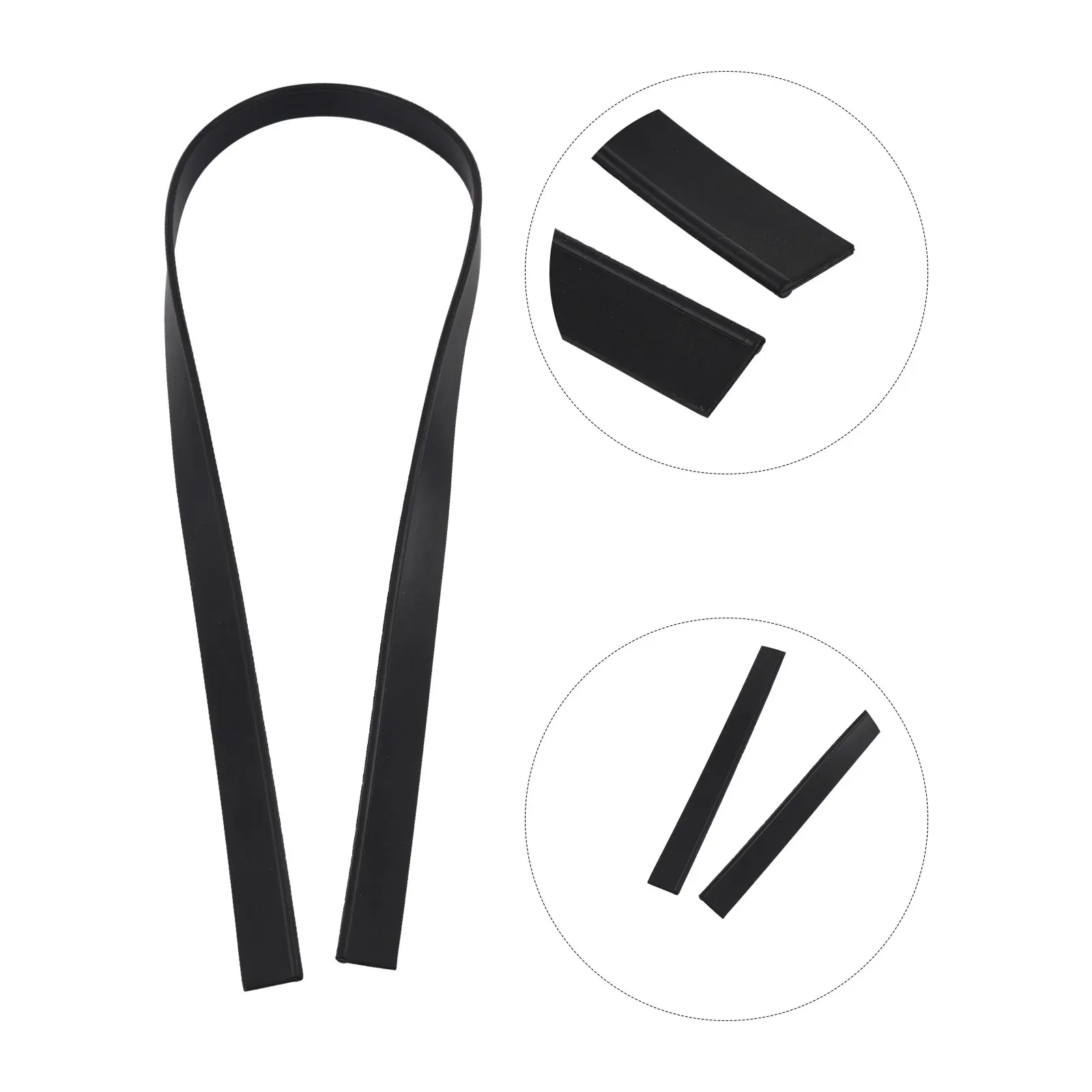 Indoor And Outdoor Squeegee Rubber Accessories Rubber 1 Pcs 41x0. 79x0.16in Cleaning Tool Part Durable Multipurpose
