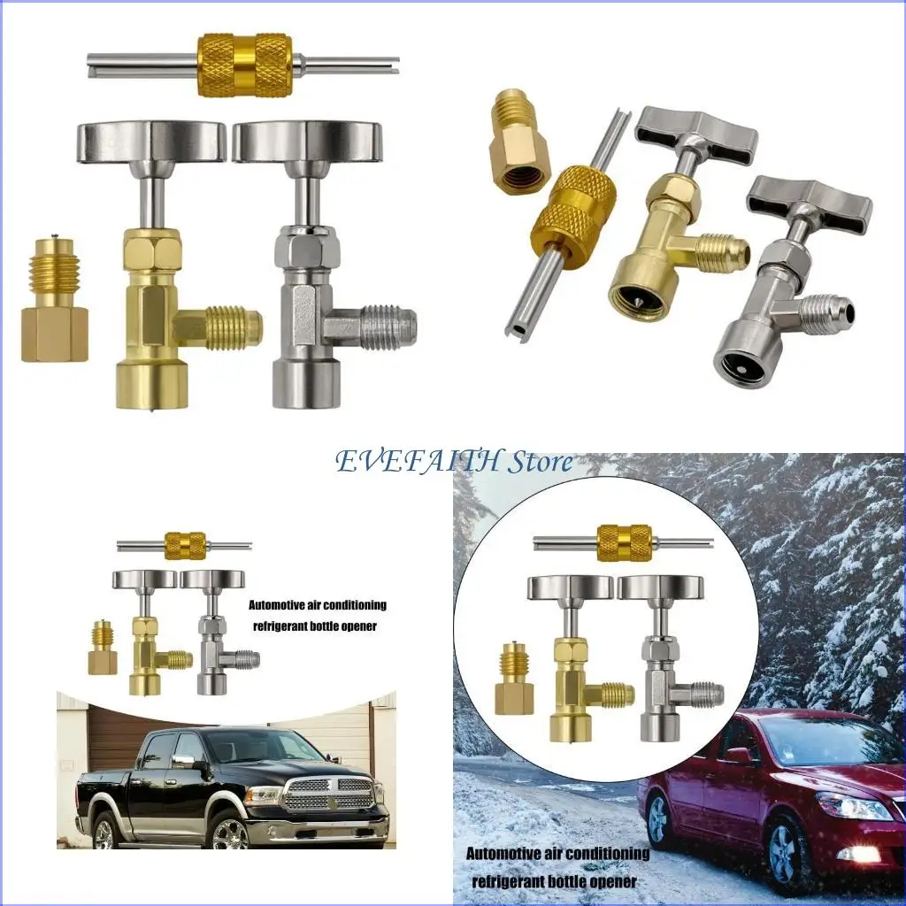 

124B R134A Sealing Can Tap For Valves Refrigerants Dispenser Bottle Opener Car Air Conditioner Charging Vehicle Workshop
