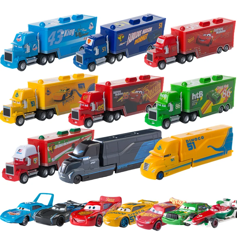 

Cars 3 Toys Lightning McQueen 1:55 Diecast Truck Model Jackson Storm Mater Metal Alloy Model Children's Birthday Gift Boy Toys