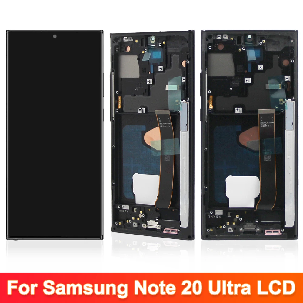 6,67-дюймовый ультраэкран OLED Note 20 для Samsung Galaxy Note20 Ultra N985F N986B ЖК-дисплей с цифровой сборкой и сенсорным экраном