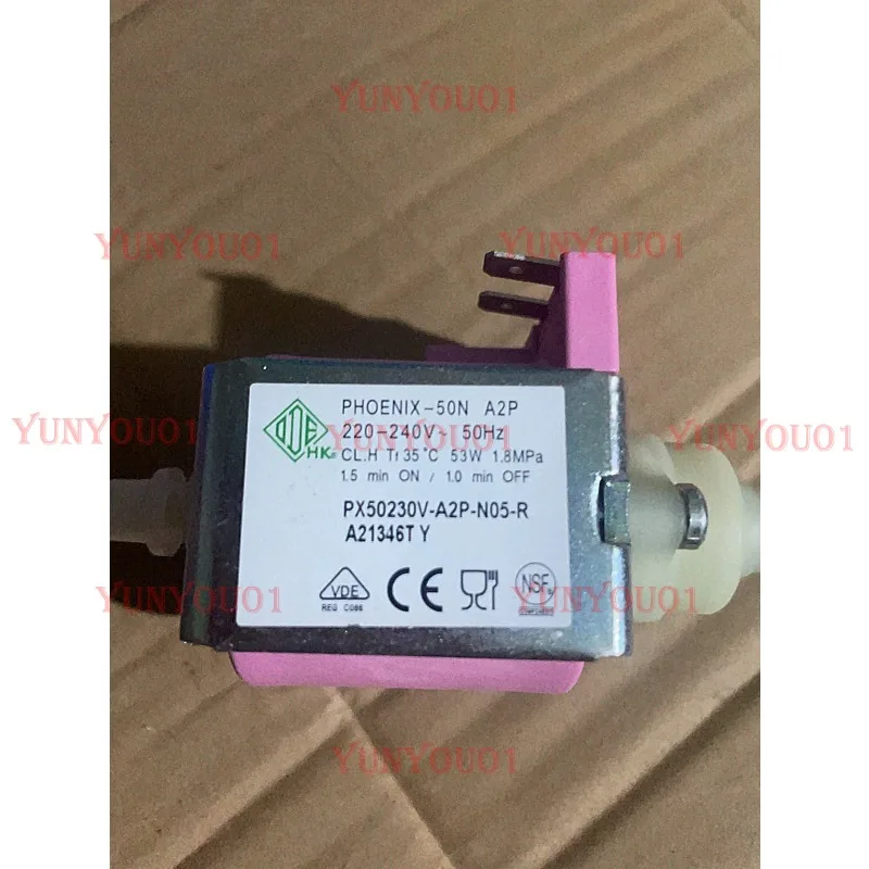 

Coffee Machine Water Pump PHOENIX-50N 220V-240V 53W Esspresso Machine Solenoid Vibratory Pump Electromagnetic Pump Self-priming