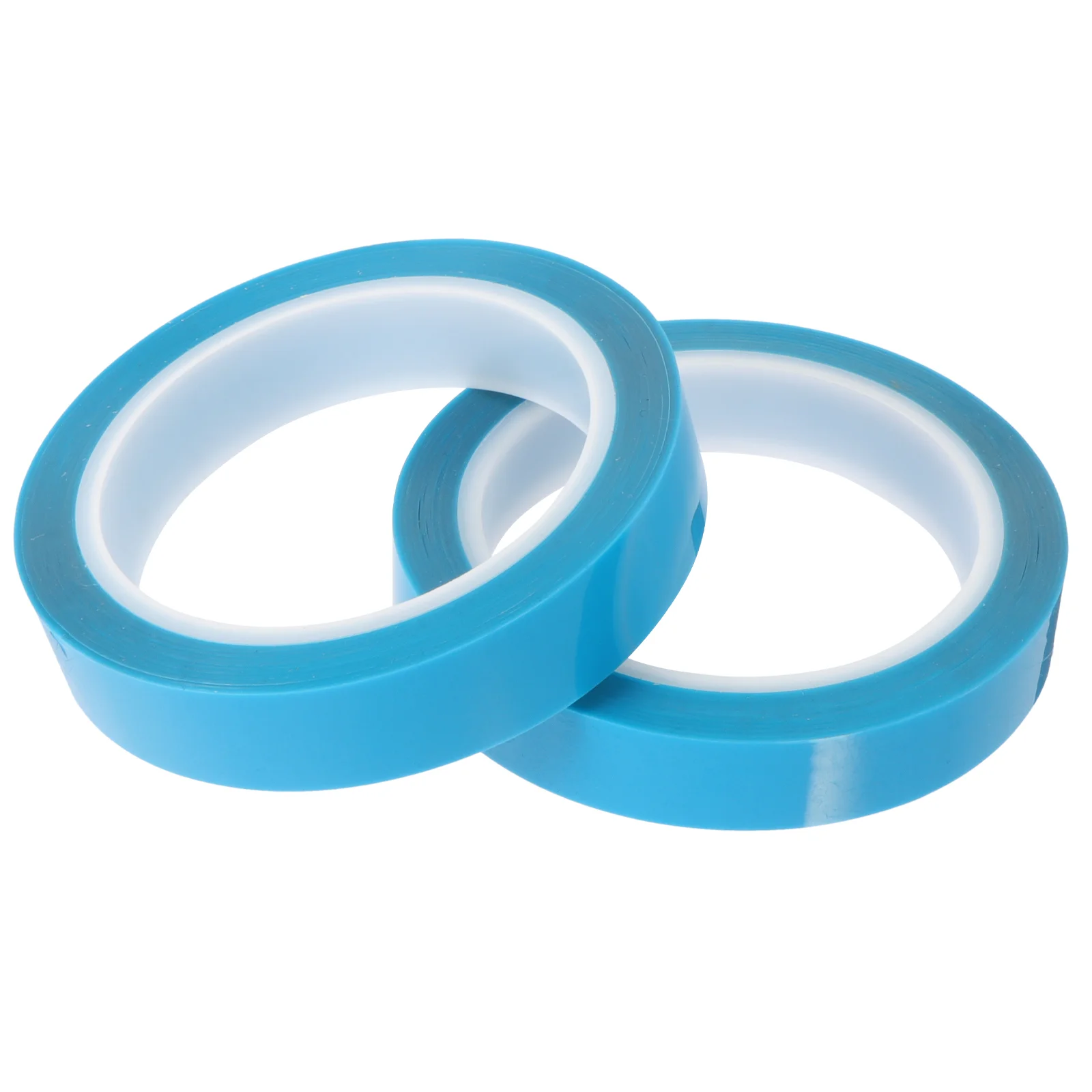 2 Rolls Pet Non-residual Adhesive Tape Duct Refrigerator Fixation Removable Blue The