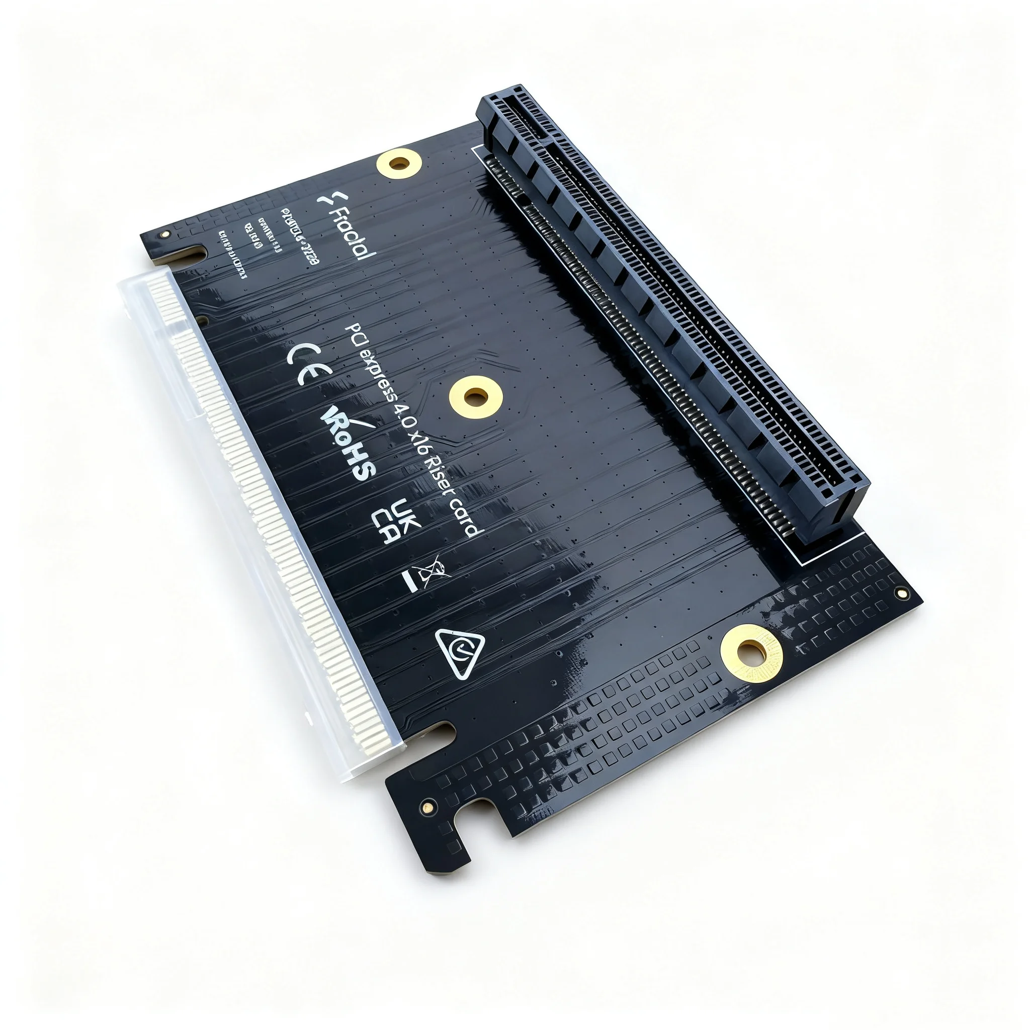 PCI Express 4.0 x16 Riser Card Fractal P14PE16-3X2B for PC Expansion 90-Degree Card