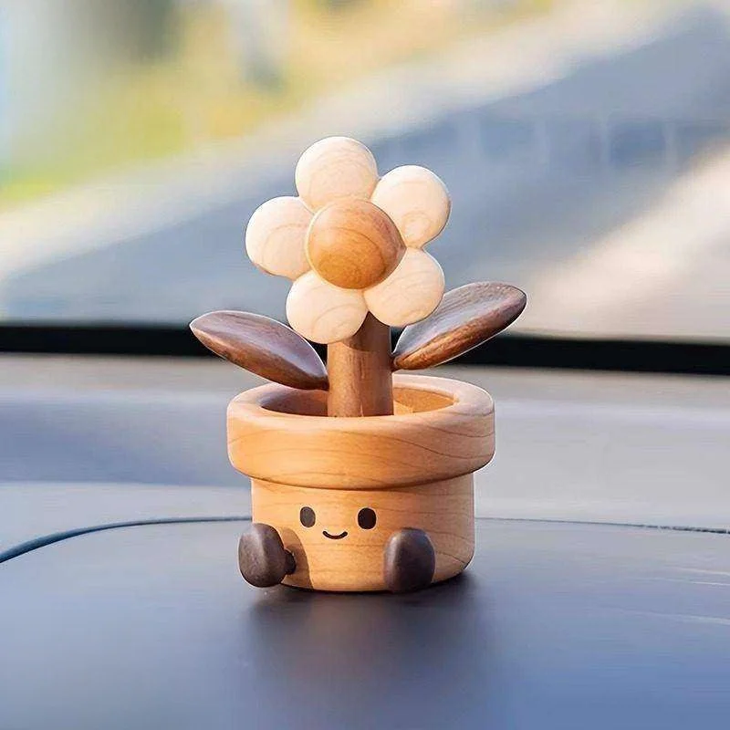 

Деревянная подвижная машинка-украшение из натурального дерева, интерьерный декор, подарок для девушки