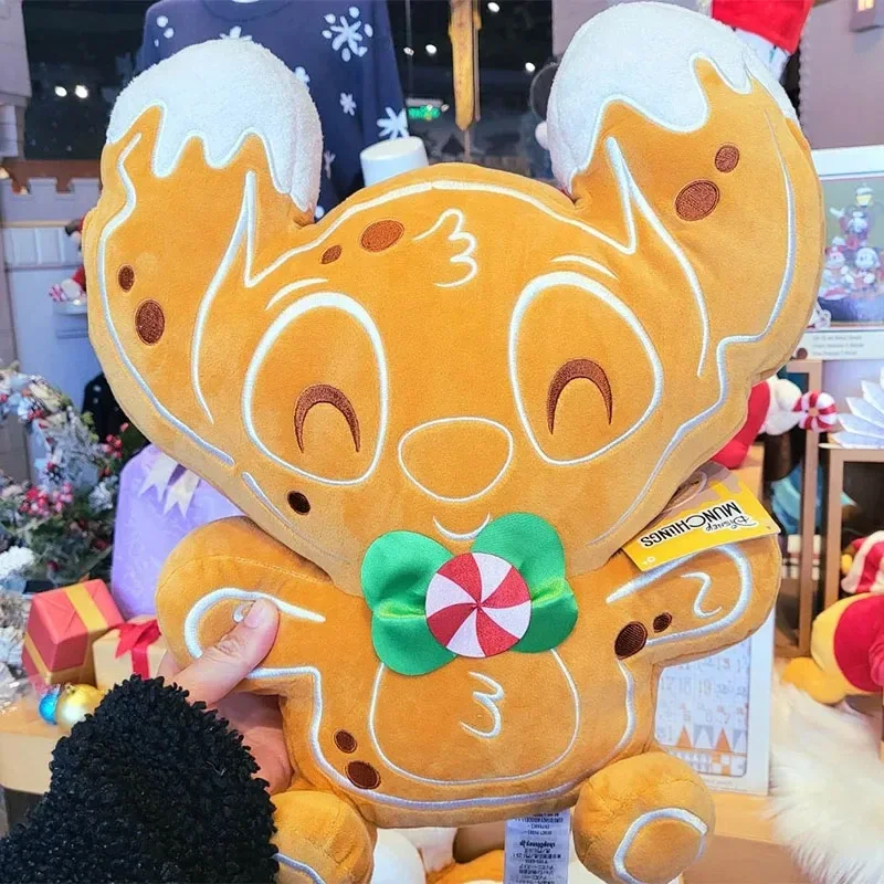 Disney świąteczny ścieg piernikowy pluszowa zabawka Cartoon Stitch wypchane zwierzę Sofa samochodowa poduszka domowa poduszka dekoracja pokoju prezent