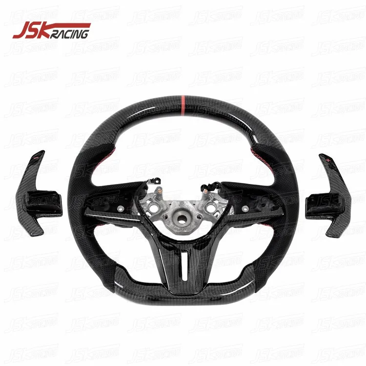 JSK-21 STYLE MATTE CARBON FIBER STEERING WHEEL for 2008-2016 GTR R35