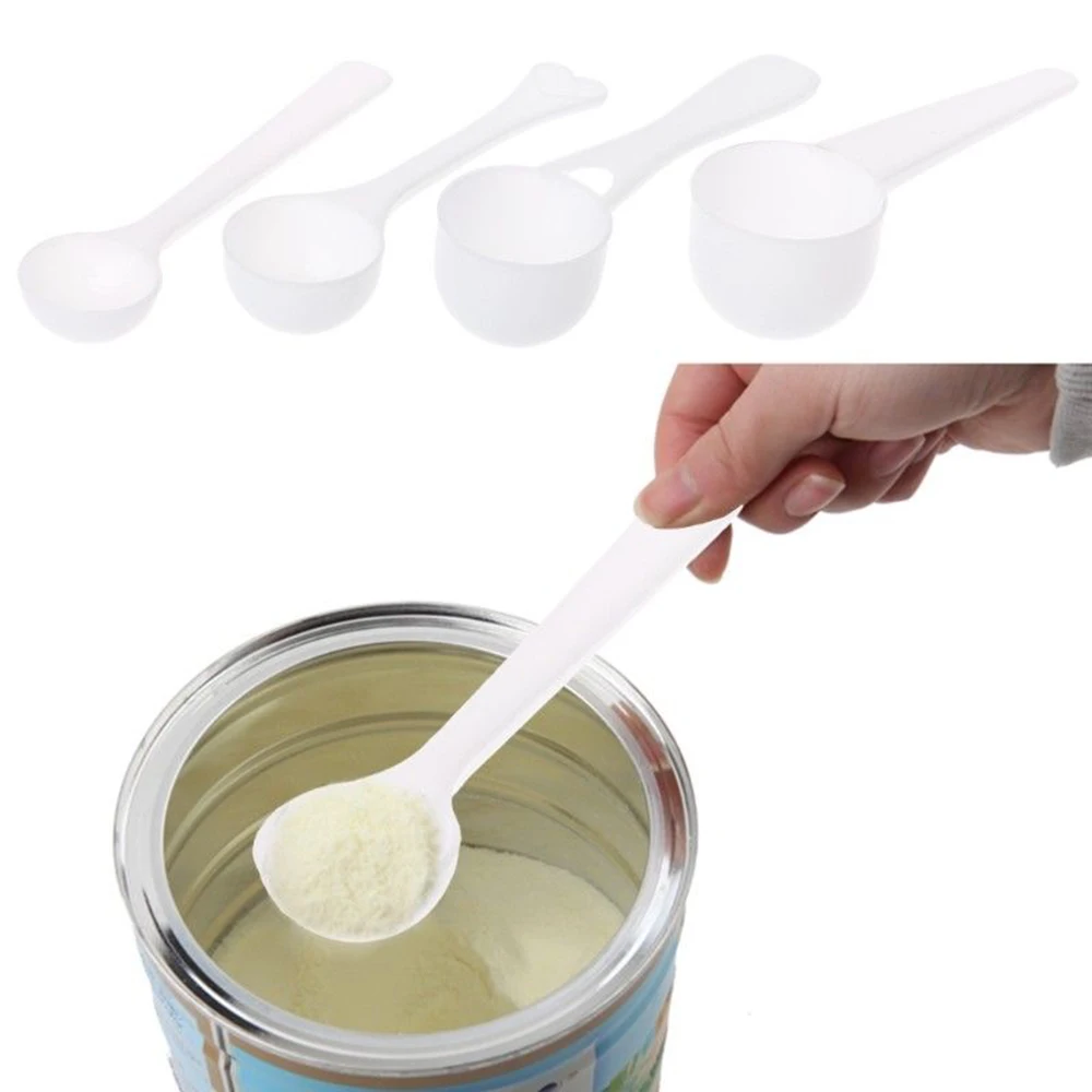 10PCS Measuring Spoon Tools Scoop Protein Powder 1/3/5/10g Plastic Measuring Spoon Coffee Milk Measuring Kitchen Spoon