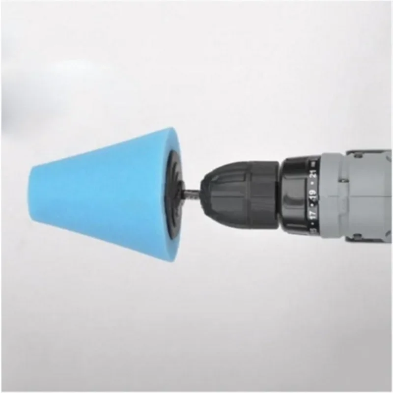 Car Wheel Polishing Sponge Cone-shape Wheel Hubs Polisher for Electric Drill Polishing Pad Auto Hub Buffing Sponge Car Gadget