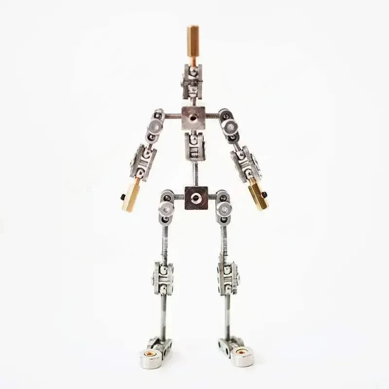 

Man Skeleton NOT-READY-MADE Studio Stop Motion Armature Kits Metal Puppet Figure Character Design Creation