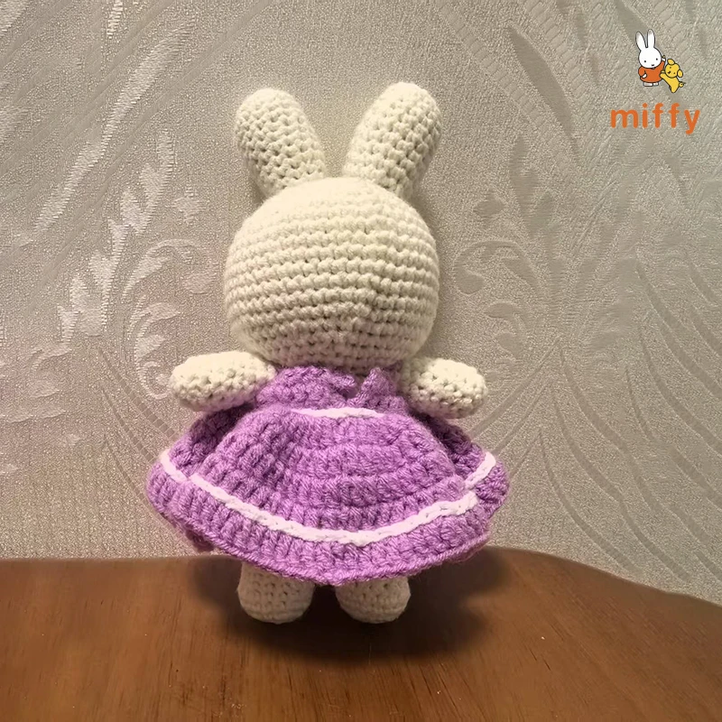 

Kawaii Miffy Handwoven Plush Keychain Cartoon Stuffed Animals Toys Dopamine Backpack Anime Accessories Doll Pendant Perfect Gift