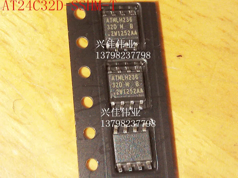 (5 Pieces) AT24C32D-SSHM-T  32DM  SOP-8