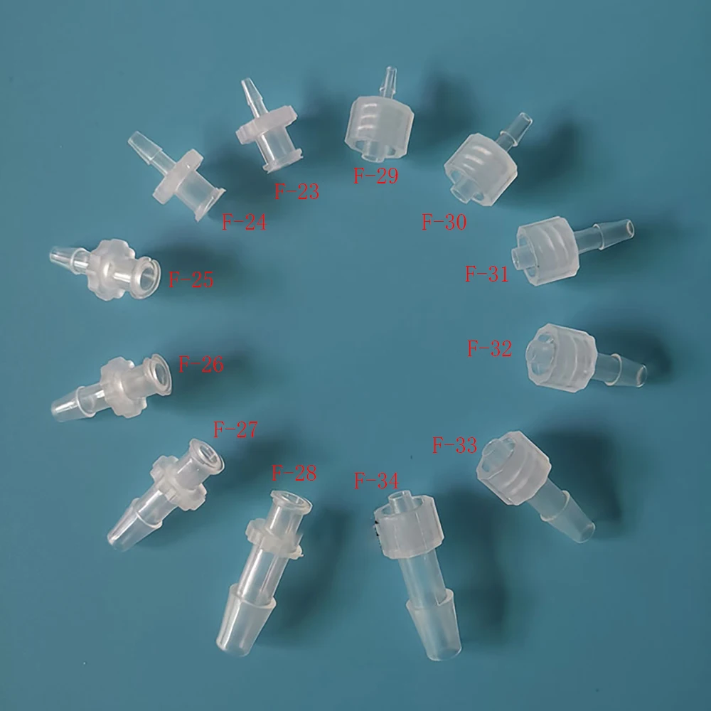 Luer Lock Adapter Air Valve Pipe Dispensing Glue Subpackaging Syringe Barrel Fitting PP Plastic Connector