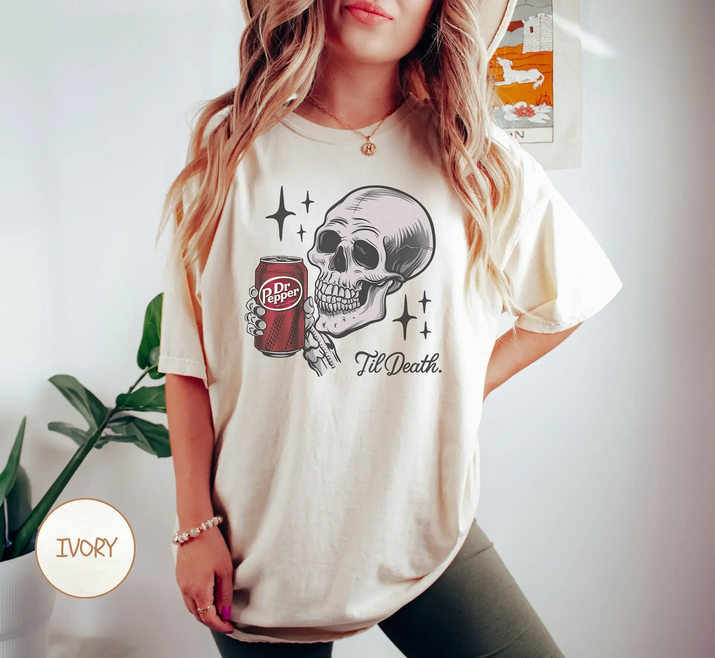 

Till Death Dr Pepper T Shirt Skeleton Halloween Sweater Cute Drinking Sweat