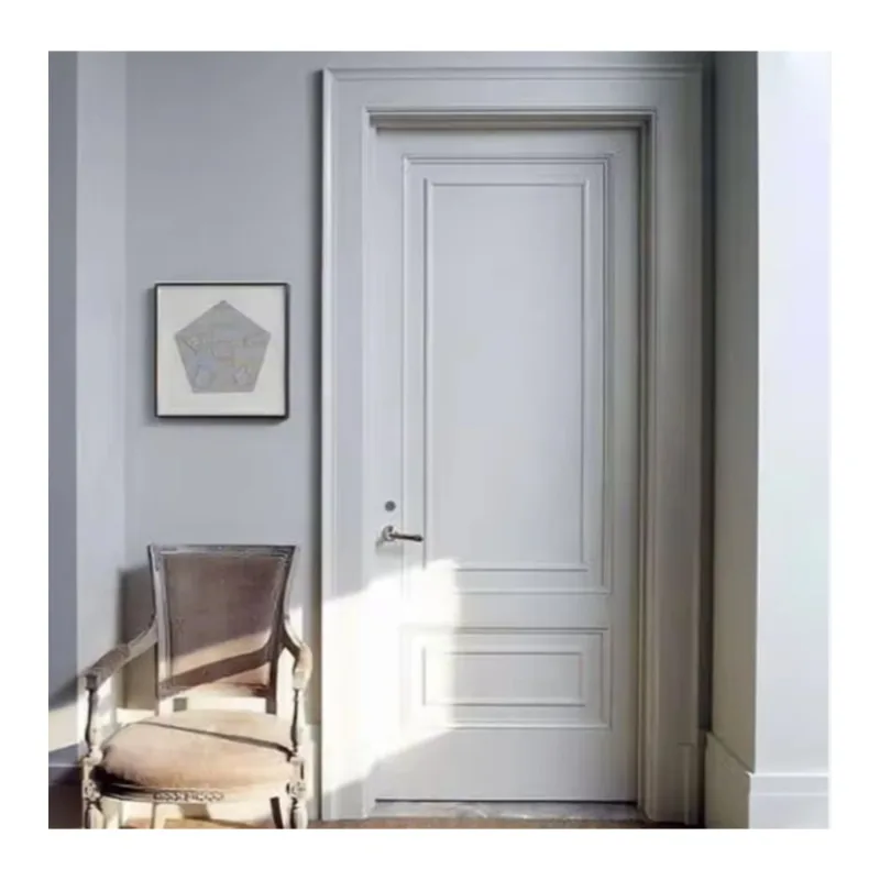 Simple semi-glass wooden door Simple teak front door Interior garden Simple bathroom Kitchen Bedroom