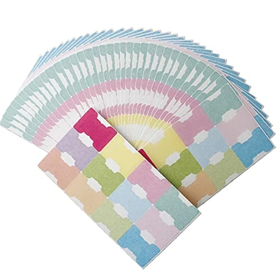 

420 PCS Pastel Writable Index Tabs, 35 Sheets Smudge-Free Thickened Paper Tape Flags, Foldable Self-Stick Page Markers for Book
